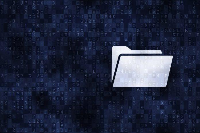 Cyber security concept: folder Personal data