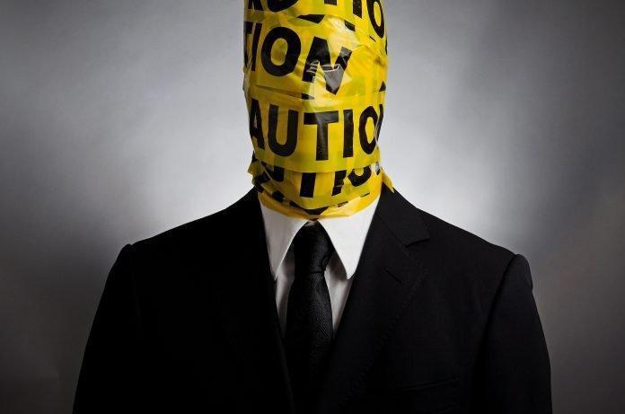 Caution Head consumer warning