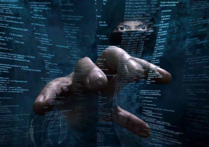 dangerous hacker stealing data -concept family hack